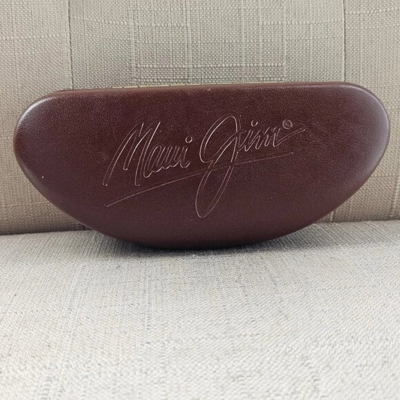 Maui Jim Eyeglasses Case Brown Hard Case for Sunglasses Glasses Case only - Picture 1 of 11